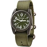 BERTUCCI DX3 Field Watch| Olive Dial and Forest Nylon Band | Matte Finish | 4 Year Battery Life | 50 M Water Resistance