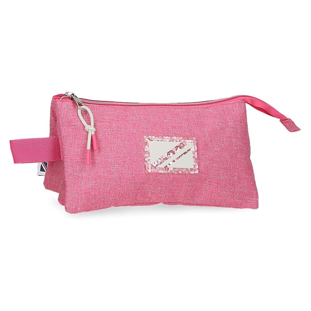 Pepe Jeans Luna Triple Pink Case 22x12x5 cm Polyester