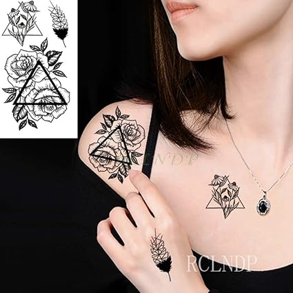 Ljmljm 5 Pcs étanche Autocollants De Tatouage Boussole