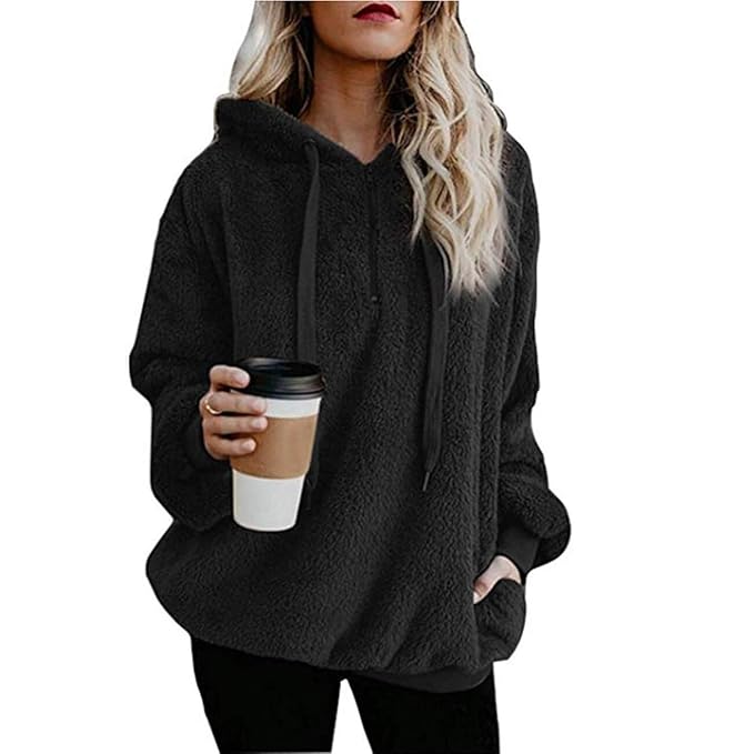 womens oversized black sweatshirt
