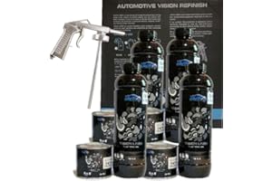 Vision Liner Bed Liner Kit with Shultz Spray Gun BLACK 4 Liter Kit