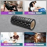 1ABOVE Foam Roller Deep Tissue Massage 33x14cm Black Fitness Physio view 6