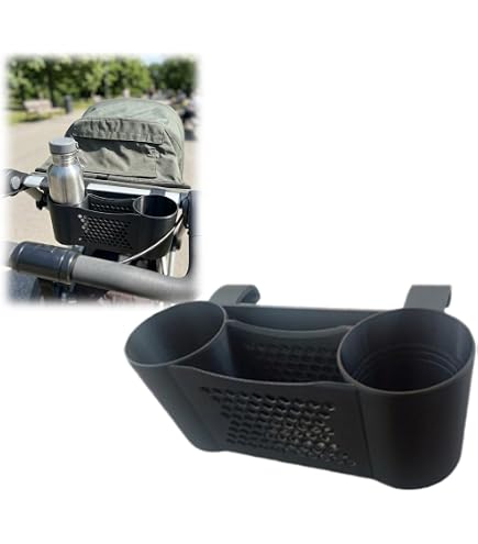 Stroller Organizer for Thule Urban Glide 2 - Versatile Handlebar Caddy with Drink Holder & Phone Pocket