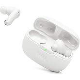 JBL Vibe Beam 2 - Noise Cancelling Earbuds - White | JBL Pure Bass sound, Active Noise Cancelling with Smart Ambient, 4 mics for crisp, clear calls, Water and dust resistant