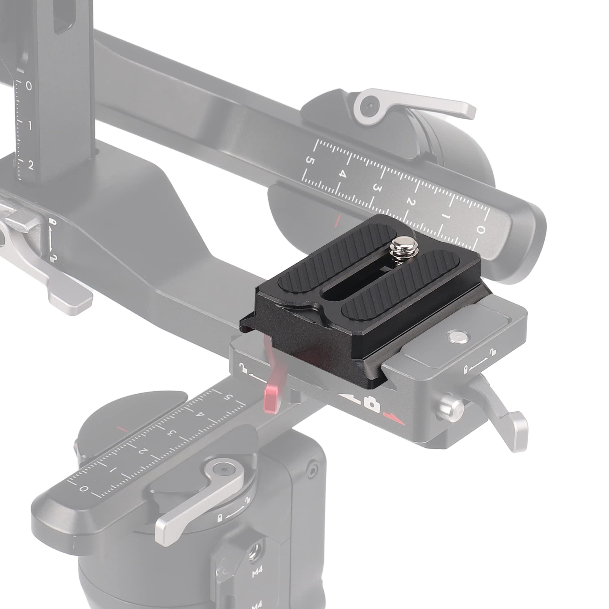 FOTGA Upper Quick Release Plate for DJI Ronin RS3 Mini Gimbal Stabilizer, Quick Release Plate Base Plate Also Compatible with RS2 RSC2 RS3 Pro Arca-Swiss Camera Tripod Head (RS3 Mini Version)