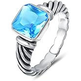 UNY Jewel Twisted Cable Wire Petite CZ Ring Designer Inspired Fashion Brand Christmas Valentine Women Dupes Jewelry Gift