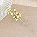 ( Pack of 12 ) Glittery Gold Artificial Berry Picks for Home Christmas Wreath Decor