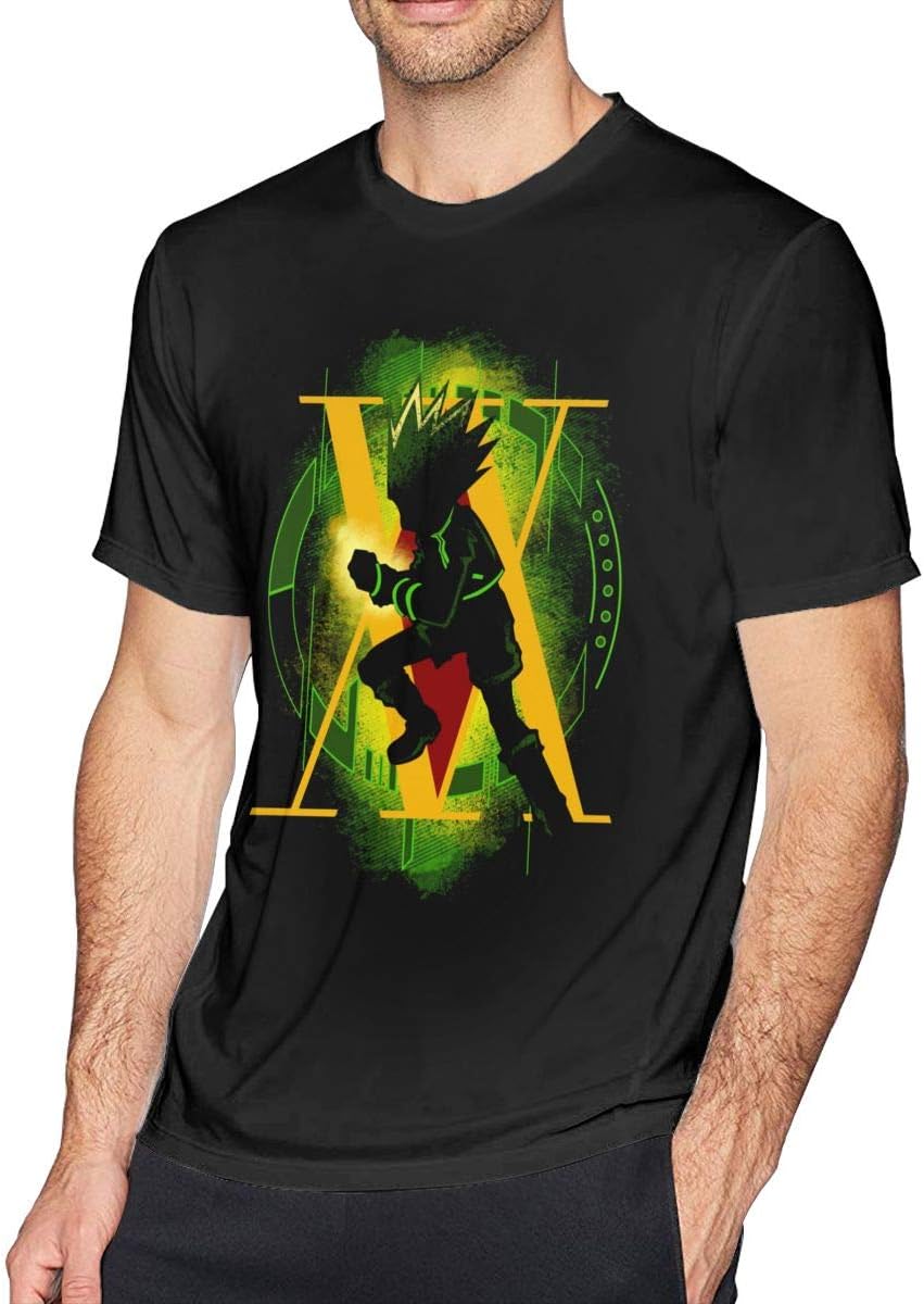 Anime Hunter X Hunter - Leorio Men's Cotton Fabric Short Sleeve T-Shirt