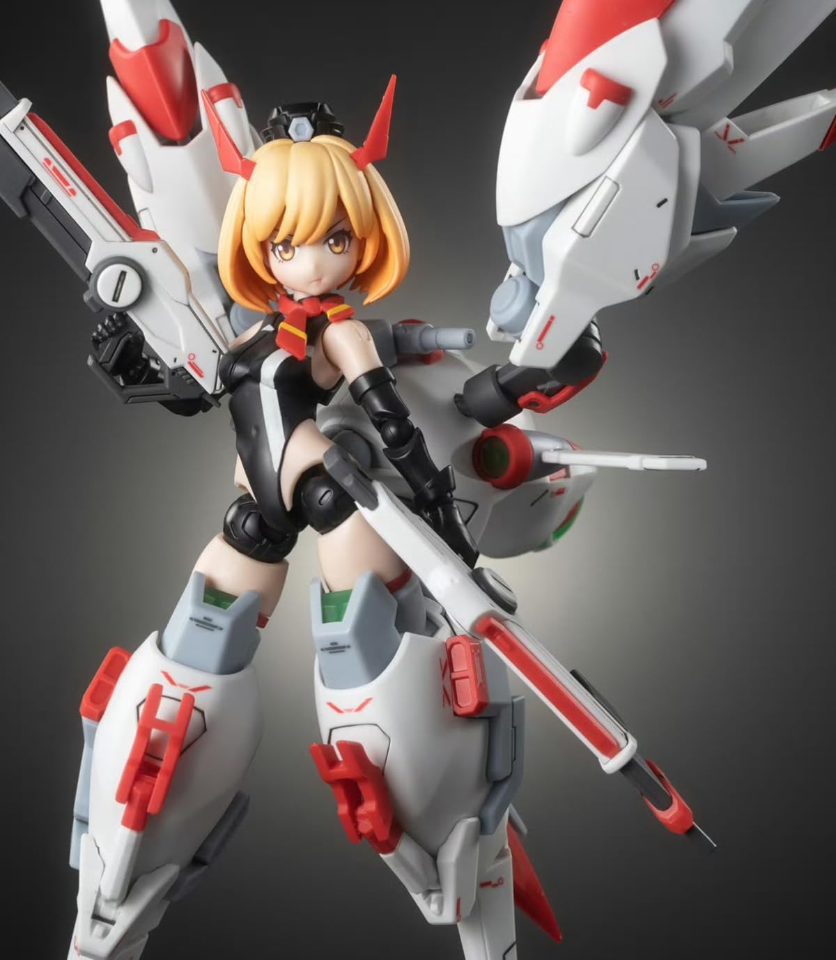 HiPlay BigFirebird x Hemoxian Plastic Model Kits: Full-Time Jijia, Kelly Janet, Mecha Musume, Anime Style Collectible Action Figures KL, Red, White, Black