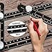Gledto Multi Angle Construction Ruler - Aluminum Alloy Template Measuring Layout Tool for Craftsmen, Builders, Woodworking, DIY, Black