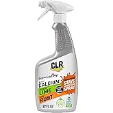 CLR Brands Calcium, Lime and Rust Remover with Cling, 22 oz. Spray Bottle | Adheres to Hard-to-Reach Surfaces, Blasts Calcium, Dissolves Lime Deposits, Zaps Stubborn Rust Stains and Hard Water Deposits