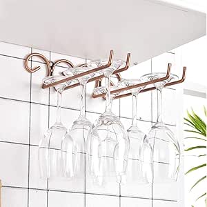 WANNA.ME - Soporte para Copas de Vino, para Debajo del gabinete