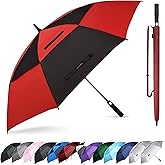 Trenovo Extra Large/Standard Golf Umbrella, Auto Open Ventilated Double Canopy, Windproof Waterproof Stick Umbrella for Adults, Kids, Business, Home & Outdoor Enthusiasts