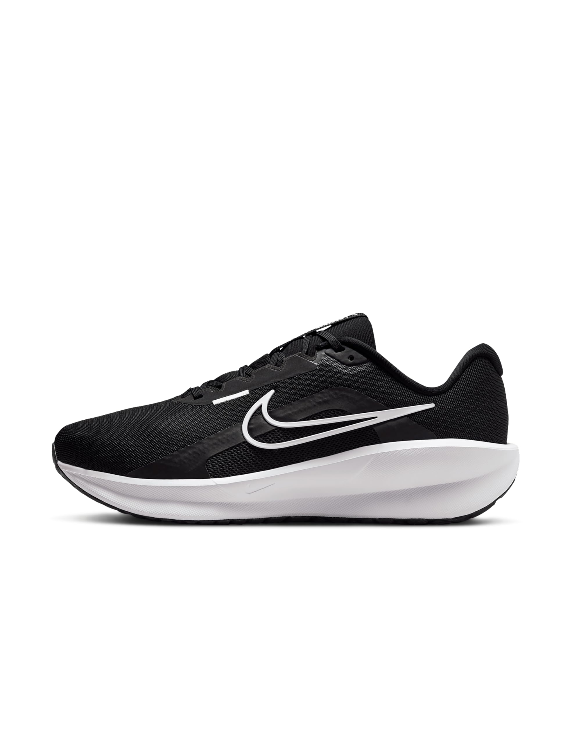 Nike Men's Downshifter 13 Road Running Shoes, Black/White-Dark Smoke Grey, 8 Extra Wide Image