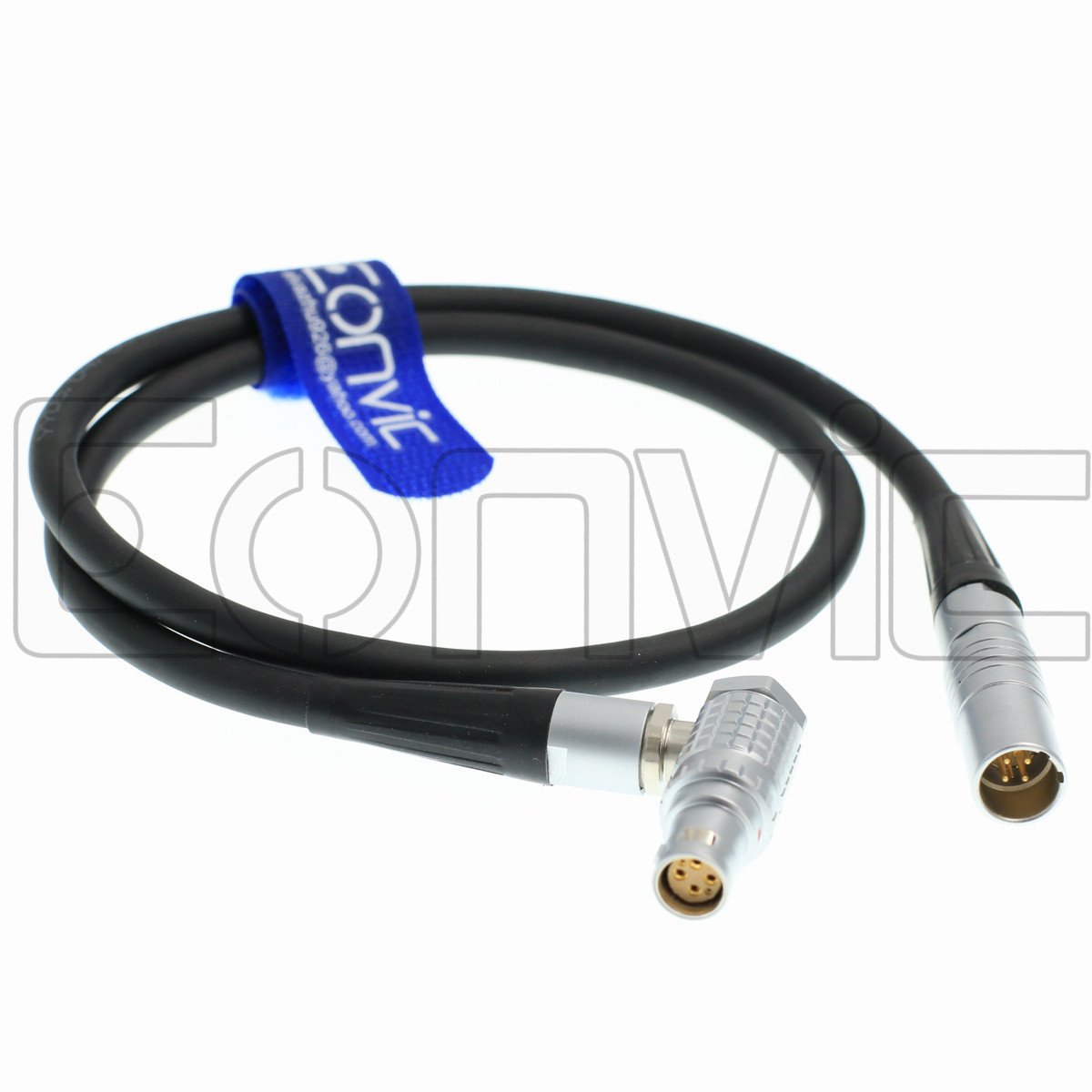 Eonvic Right angle 1B 6pin Male to 6pin male Power Extension Cable For RED ONE Epic Scarlet Camera