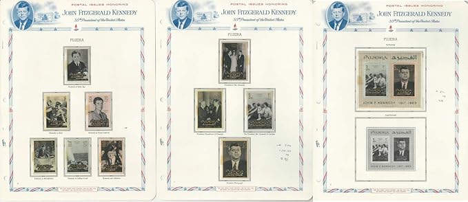 Fujeira Postage Stamp 28 37 37a Mint Nh 1963 John F Kennedy Jfz At Amazon S Entertainment Collectibles Store