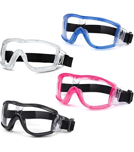 3 Lunettes De Sécurité Enfants - Protection UV400 - Pour Nerf, Airsoft, Bricolage - 8 Ans Et Plus