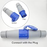 Casoter 16A 240V 3-Pin Weather Proof Industrial Plug ICE309-2 Dustproof view 6