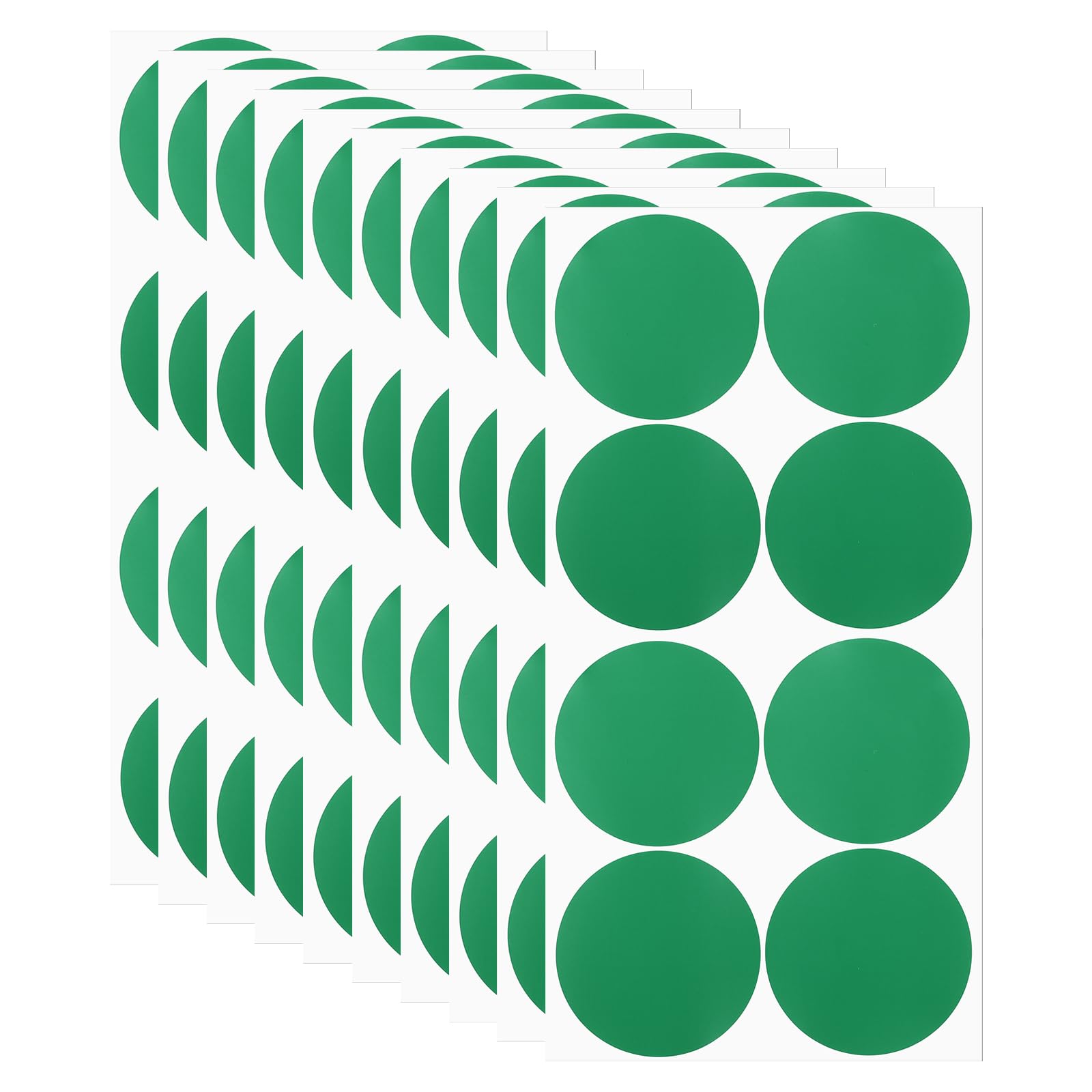 PATIKIL Round Colored Stickers 2", 30 Pcs Removable Sticky Writable Circle Coding Labels for Office Shop Home Classroom Marking Classification, Green