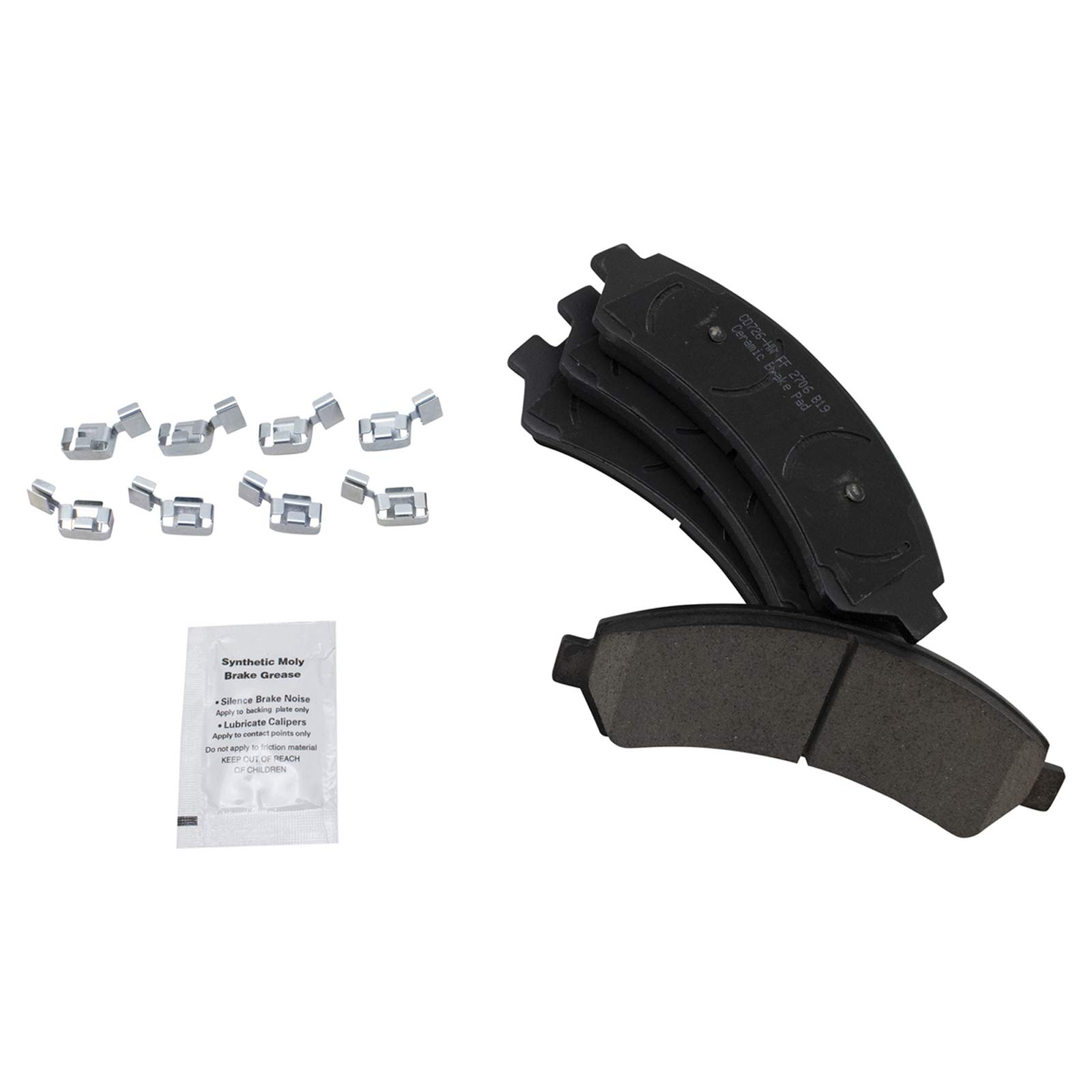 TRQ Front Brake Pads Ceramic Compatible with
