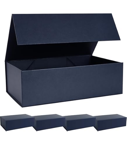 Amazon.com: Giftgarden 4-Pack 8”x8”x4” Blue Gift Boxes with