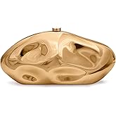 Acrylic Clutch Purse for Women Evening Bag, Irregular Shell Acrylic Purse Box Clutch with Chain for Party Wedding Prom