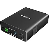 Krisdonia Power Bank with AC Outlet, Portable Laptop Charger Battery Bank USB C 100W Fast Charging, 80000mAh/296Wh Power Station External Battery Pack 130W/110V for Outdoor Camping Home Office