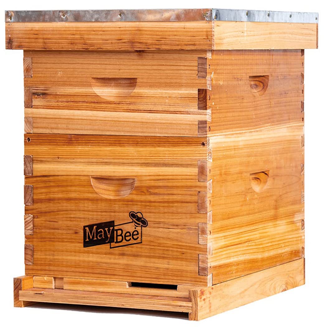Photo 1 of ***FACTORY SEALED***Beehive 10 Frame Bee Hives and Supplies Starter Kit, Bee Hive for Beginner, Honey Bee Hives Includes 1 Deep Brood Hive Box, 1 Bee Hive Super Box with Beehive Frames and Foundations