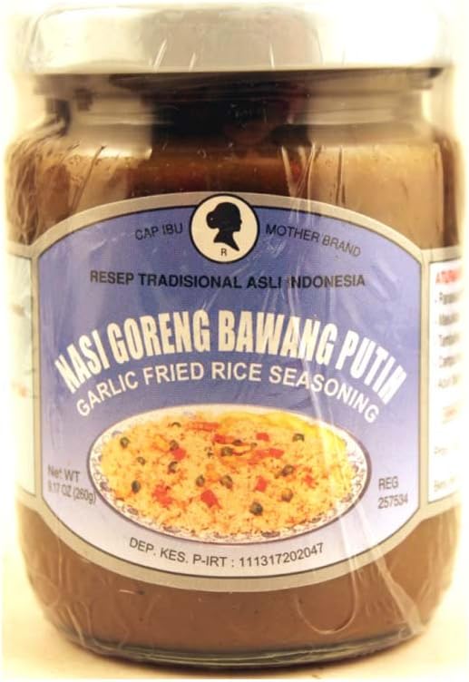 Sambal Bawang Putih (Hot Garlic Chili Paste) - 8.8oz (Pack of 3)