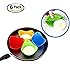 Silicone Egg Poacher Cups – Set of 6 Cooking Perfect Poached Eggs – Microwave or Stovetop Egg Cooker (Random Color)