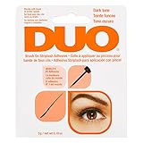 DUO Brush-On Strip Lash Adhesive, Dark Tone, 0.18