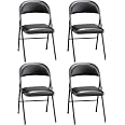 Meco 4-Pack All Steel Folding Chairs – Chicory Lace Finish, Indoor/Outdoor - View #11