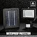 SEMK DT-27345 Motion Sensor, Waterproof, High Output 60 LED, Security Outdoor Solar Flood Lights, Daylight White-Solor Powered