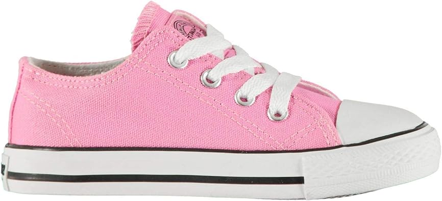 pink canvas trainers