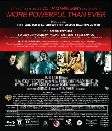 Amazon Com The Exorcist 40th Anniversary Blu Ray William Friedkin Ellen Mcrae Linda Blair Jason Miller Max Von Sydow Lee J Cobb Kitty Winn Jack Macgowran William Peter Blatty William Peter Blatty Movies