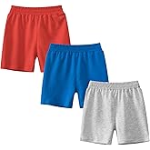 NautySaurs Toddler Boys Cotton Shorts Summer Elastic Waistband Pull on Jogger Short Pants