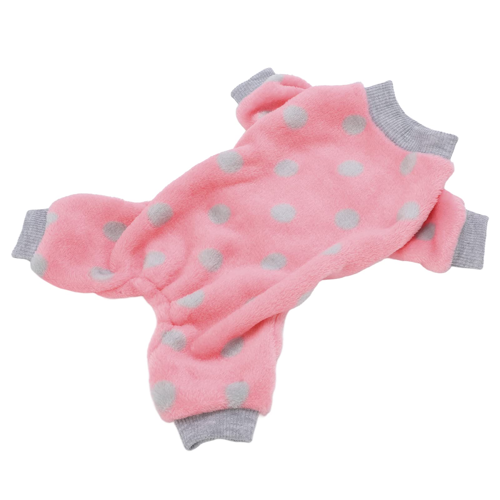 AUHX Dog Pyjamas, Fashion 4-Leg Breathable Plush Highly Elastic Dog Onesie for Small Medium Dogs and Cats(m)