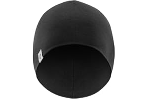 ROCKBROS Winter Wool Skull Cap for Men Women Warm Cycling Cap Beanie Hat Breathable Under Helmet Liner for Biking Running