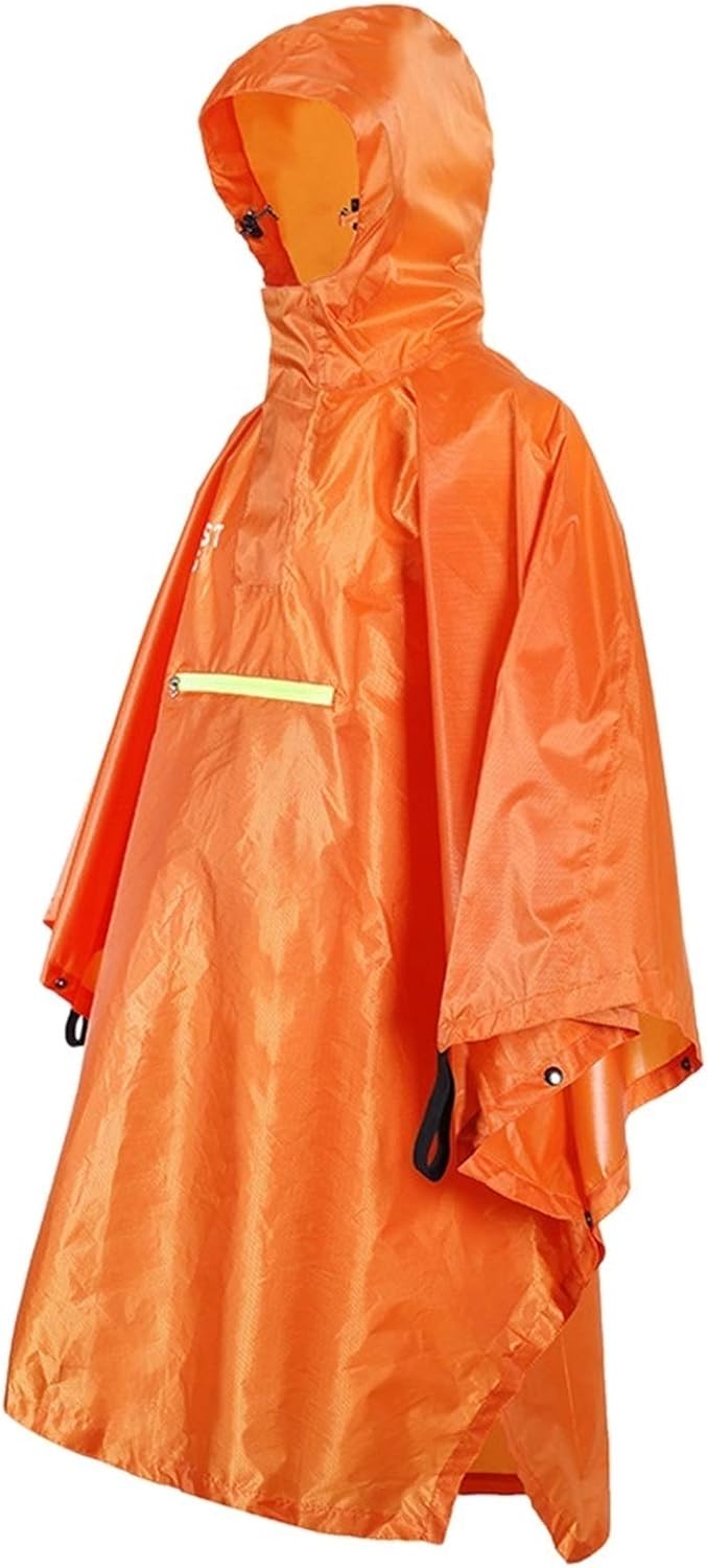 Raincoat Waterproof Rainwear with Hood and Arms for Camping Hiking, 3
