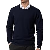Mens Crew Neck Knit Sweaters Slim Fit Lightweight Sweatshirts Long Sleeve Dress Pullover Casual Sweaters Top