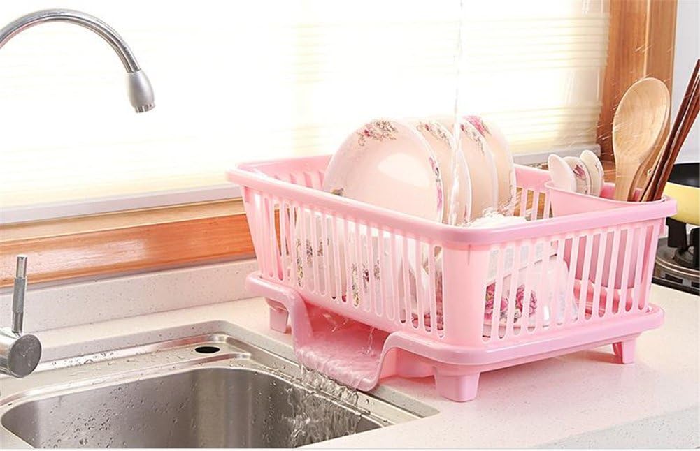 Plastic Sink Dish Drying Washing Up yue-égouttoir Accessory Kitchen Storage Shelf blue