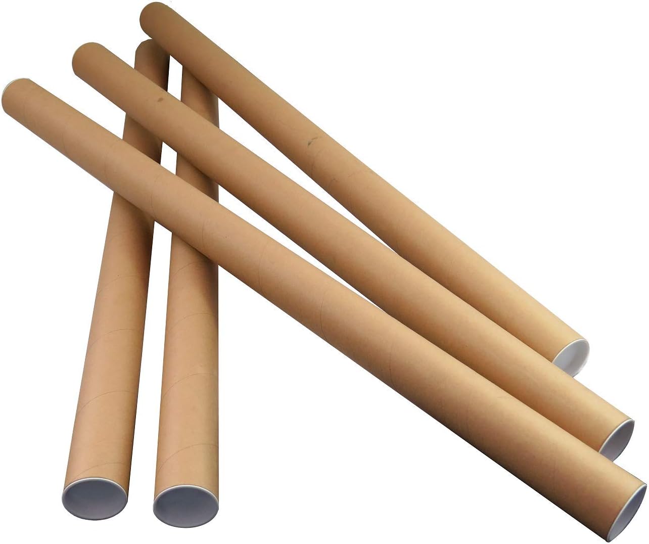 100 A0 Postal Tubes 885mm x 45 mm END CAPS 35" x 2" Envelopes & Mailers Mailing Tubes