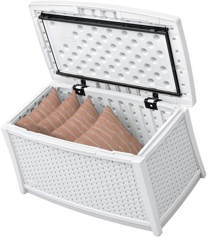 Balcony Utility Room Jnwd Porch Storage Box Coffee Side Table E Book Backyard Wicker Rattan Style Deck White Waterproof Weather Resistance Indoor Outdoor Furniture For Garden Outdoor Storage Patio Lawn Garden Deesidecan Org Uk