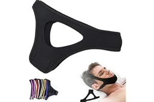 HONGMENG Airflow Jaw Strap, Air Flow Jaw Strap, Airflow Jaw Strap, Breathable Chin Strap,Adjustable Chin Strap for Men and Women (Black)