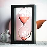 Hourglass 60 Minute Decorative Sand Timer, Black