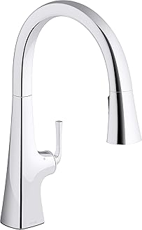 K-22068-WB-VS Graze Kitchen Sink Faucet, Vibrant Stainless