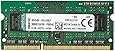 Kingston Technology 4GB 1600MHz DDR3L PC3-12800 1.35V Non-ECC CL11 SODIMM Intel Laptop Memory KVR16LS11/4