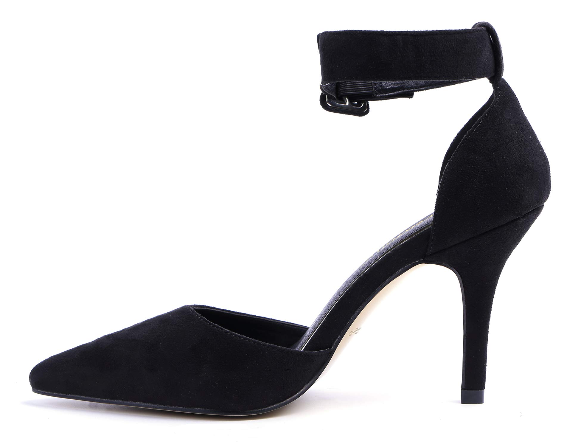Greatonu Women High Heel Ankle Strap Closed Toe Sandals - Image 3
