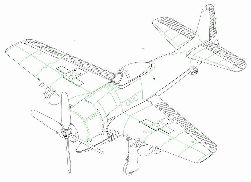 Hobbyboss 1:72 - F8F-1BBearcat