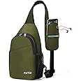 KUTQI Sling Backpack Crossbody Sling Bag for Women Men Multipurpose Travel Essentials Hiking Chest Bag Daypack